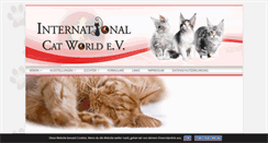 Desktop Screenshot of internationalcatworld.eu