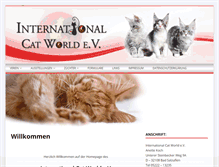 Tablet Screenshot of internationalcatworld.eu